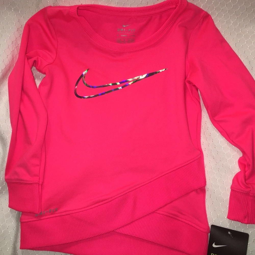Nike Girls L/S Shirt 2T pink
